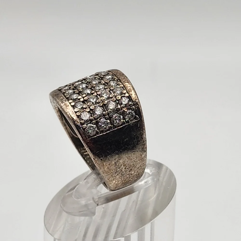 Silpada Sterling Silver & Clear Crystal Ring (7)